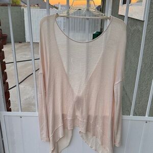 We the Free Cream Textured Knit Top